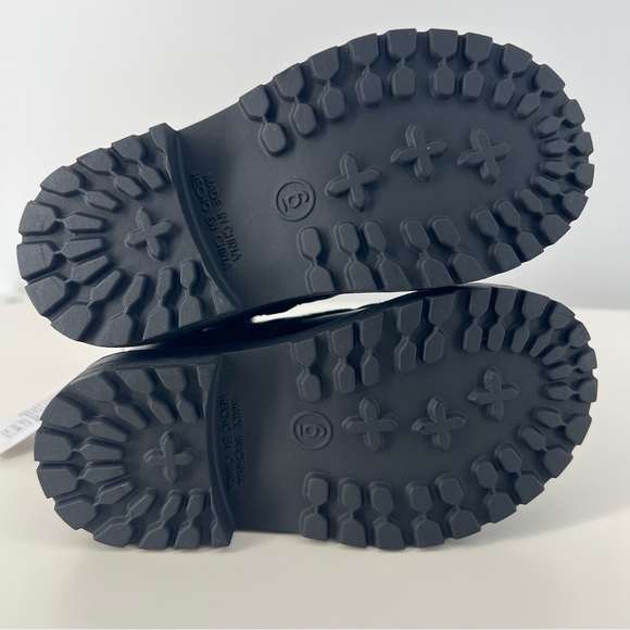 Old Navy Faux-Leather Side-Zip Black Boots Toddler Girls XS Black Sparkle Laces - Picture 6 of 13